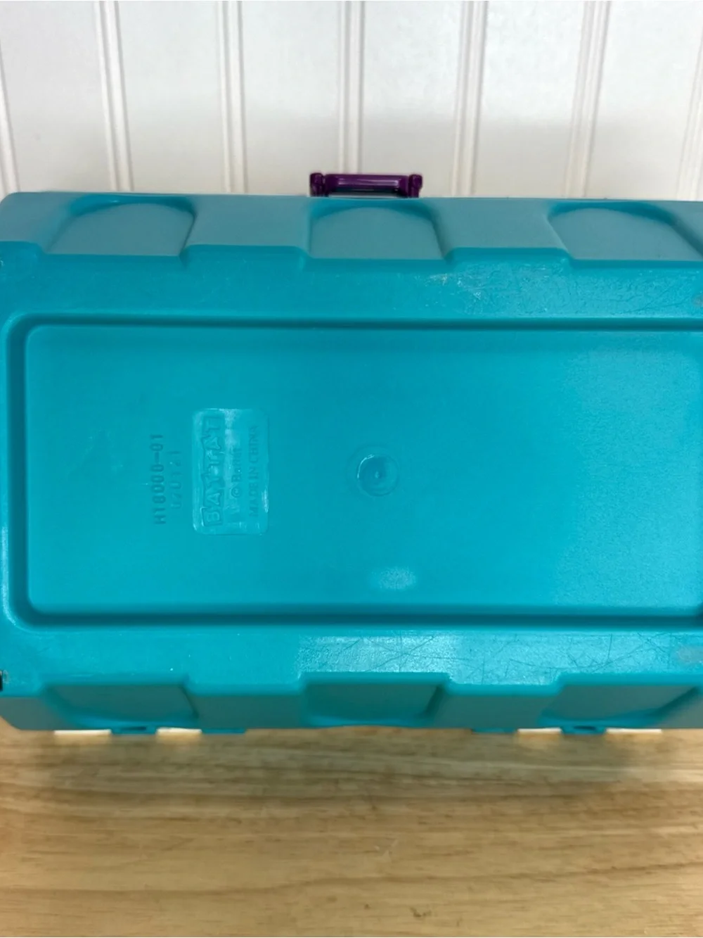 BATTAT Orange White Teal Dog Cat Pet Carrier Hard Plastic 10 x 8 Play Vet